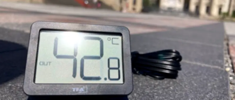 Hitzemessung in Berlin: 15,5 °C im Bus, 30,8 °C draußen