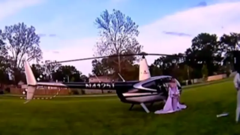 Hubschrauber statt Limousine: Protziger Abschlussball in Kanada