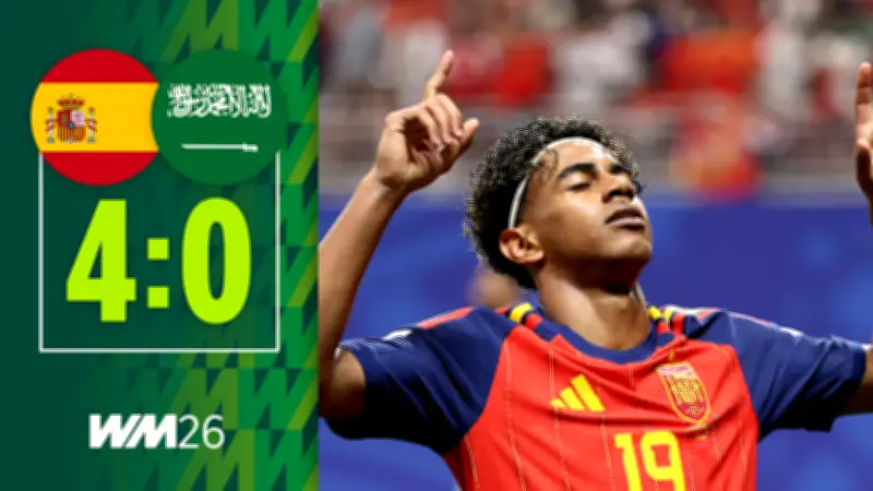 Lamine Yamal erzielt erstes WM-Tor bei Spaniens Tor-Party gegen Saudi-Arabien