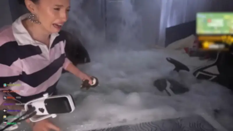 Livestream eskaliert: Zimmer läuft komplett voll Wasser