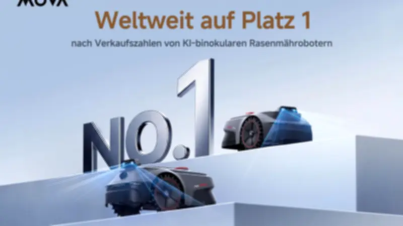 MOVA von Frost & Sullivan als weltweiter Marktführer bei KI-Mährobotern ausgezeichnet