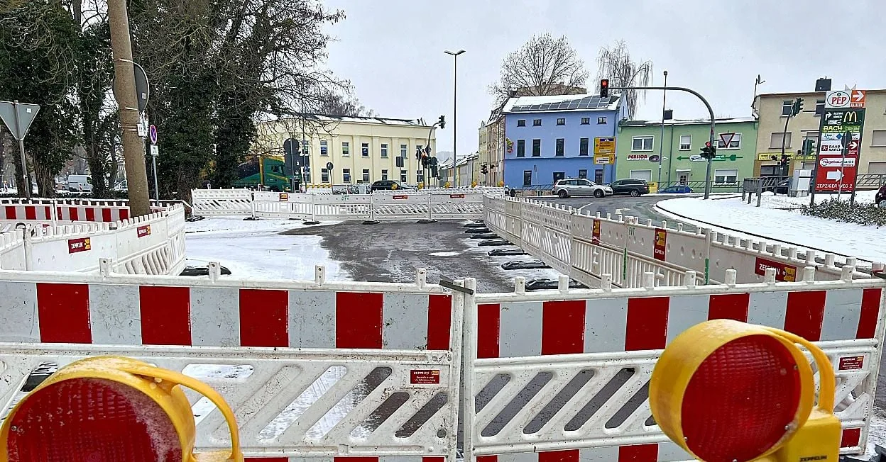 Nienburger Straße in Bernburg wochenlang gesperrt