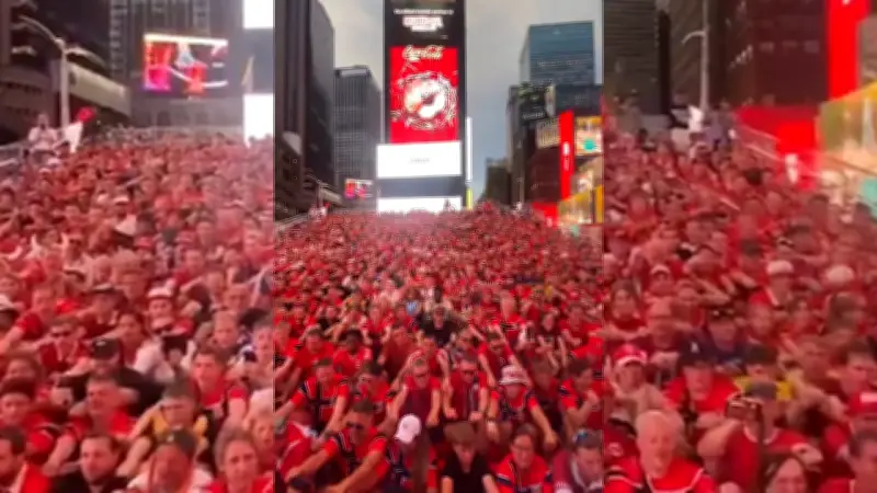 Norweger stürmen Times Square: Wikinger-Wahnsinn zur WM
