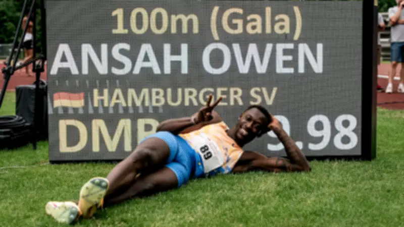 Owen Ansah sprintet deutschen Rekord: 9,98 Sekunden über 100 Meter