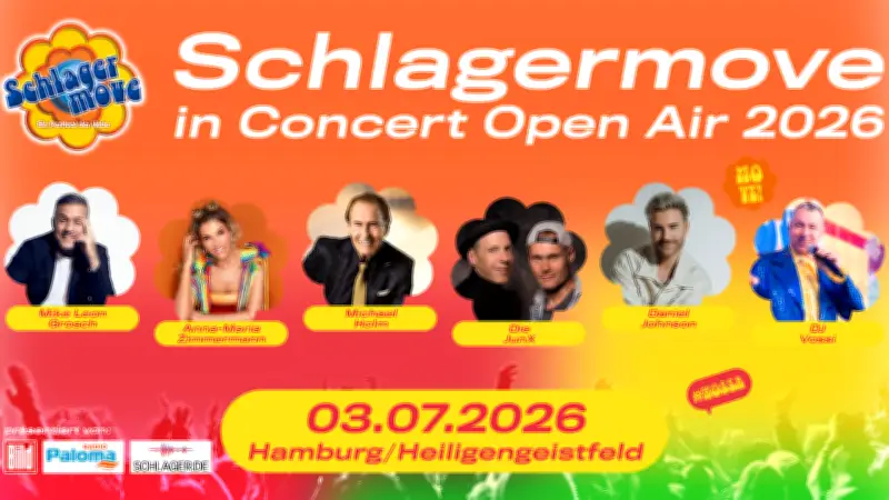 Schlagermove Concert 2026: 100 Freikarten für Hamburg gewinnen