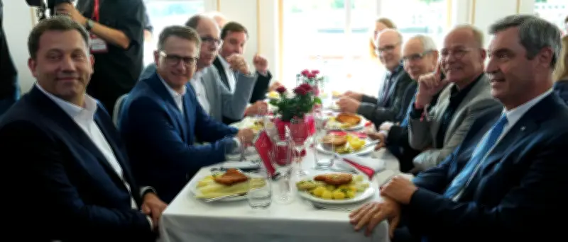 SPD-Spargelfahrt: Koalitionsfrieden beschworen, Söder sorgt für Lacher