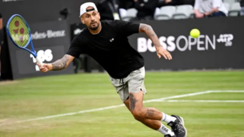 Tennis-Rüpel Nick Kyrgios feiert friedliches Comeback in Stuttgart