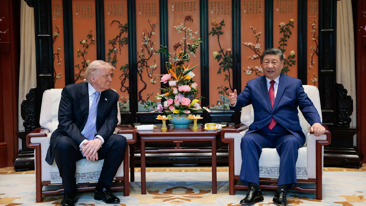 Trump und Xi starten Peking-Gespräche freundlich