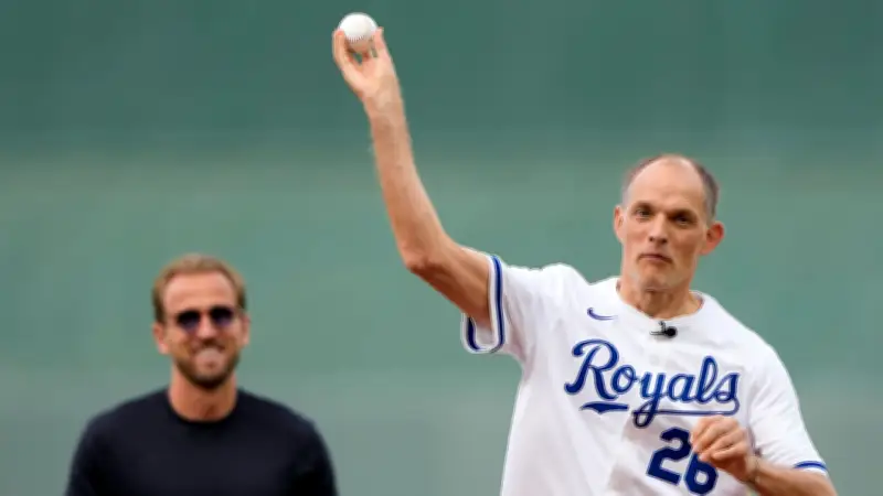 Tuchel und Kane beim Baseball: Strike für den England-Coach