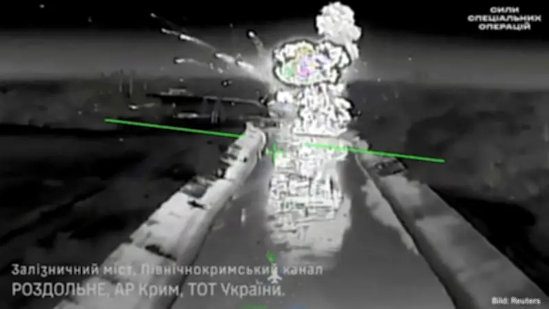 Ukraine zerstört strategisch wichtige Eisenbahnbrücke auf der Krim