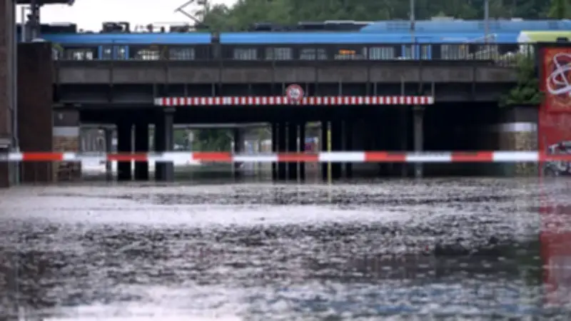 Unwetterschäden: Bahn repariert Strecke zwischen Unna und Soest bis Donnerstag