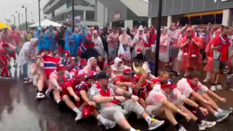 Wikinger-Rudern bei WM: Norwegen-Fans trotzen Regen und feiern