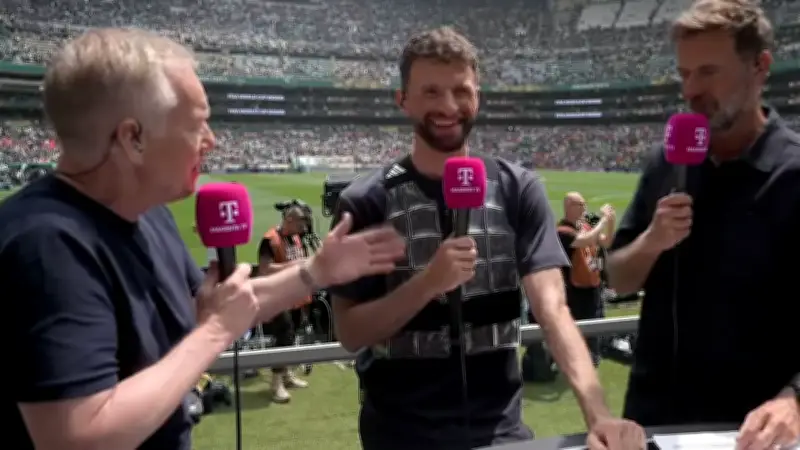 WM-Hitze: Müller präsentiert Kühlweste im Live-TV