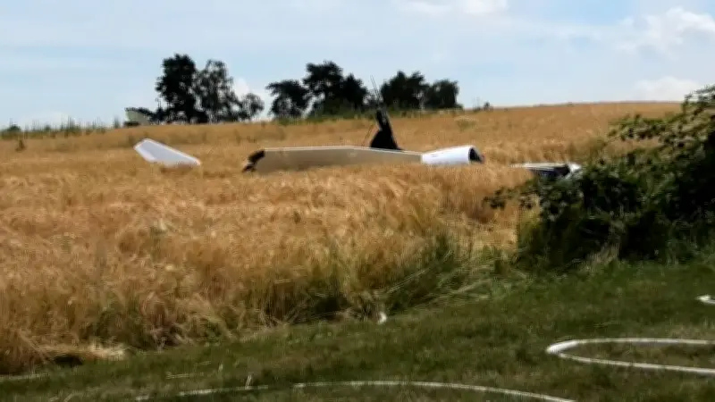 Zwei Tote bei Kleinflugzeug-Absturz in Hessen auf Segelflugplatz