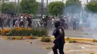Heftige WM-Randale in Mexiko: Reporterin mittendrin