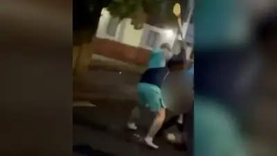 Mutiger Vater stoppt Messerangreifer in Belfast mit Hurling-Schläger