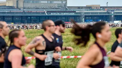 Saucony-Lauf in Berlin: Über 4000 Läufer auf dem Tempelhofer Feld