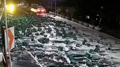 Unfall auf den Philippinen: Tausende Liter Bier auf der Straße
