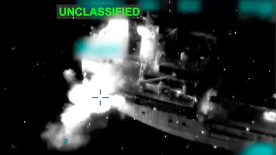 US-Kampfjets feuern Raketen auf Öltanker im Golf von Oman