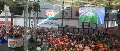 WM-Public-Viewing auf Mallorca: Fast 40 Grad zur Spielzeit