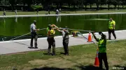 Algenplage im Lincoln-Memorial-Pool vereitelt Trumps Blau-Wunsch