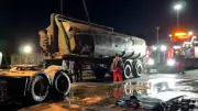 Gülle-Laster-Unfall in Brandenburg: Fahrer schwer verletzt