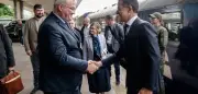 Nato-Generalsekretär Rutte zu unangekündigtem Besuch in Kyjiw eingetroffen