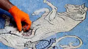 Restaurierung in Mailand: Ärger um Glücksbringer-Mosaikstier