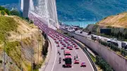 Riesiger Auto-Korso für türkische Nationalmannschaft vor WM-Abreise
