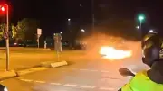 Vier Verletzte bei Horror-Crash mit Flammen in Istanbul