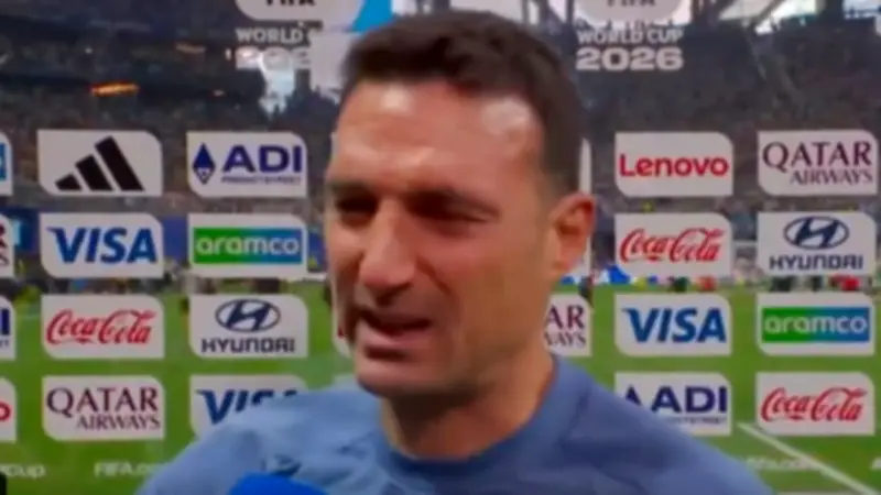 Argentinien-Trainer Scaloni bricht Interview nach WM-Sieg ab