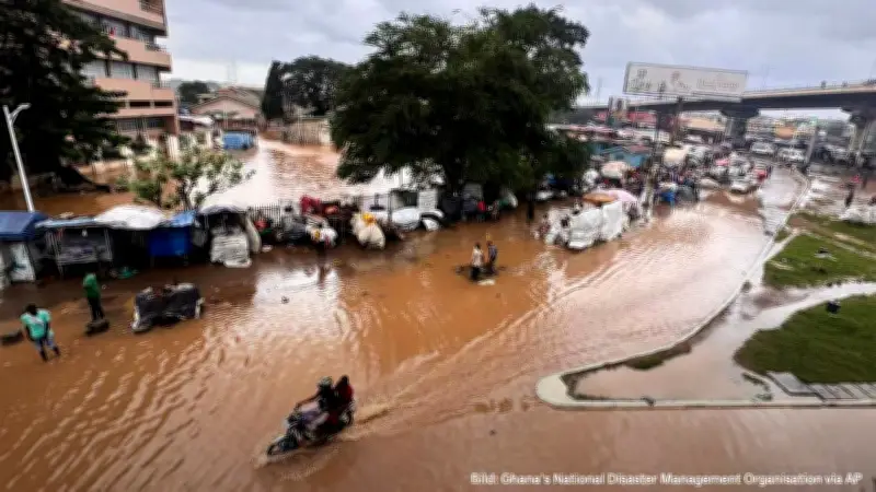 Flutkatastrophe in Ghana: Mindestens zwölf Tote nach heftigen Regenfällen