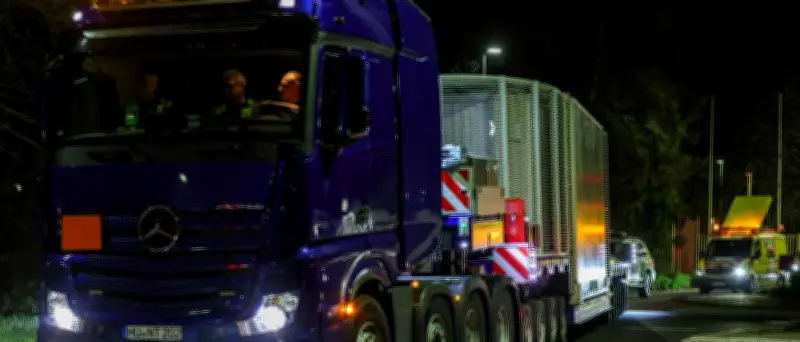 Fünfter Castor-Transport mit Atommüll auf dem Weg nach Ahaus in NRW