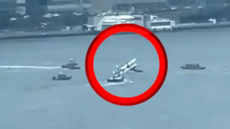 Notlandung im East River: Wasserflugzeug vor Manhattan verunglückt