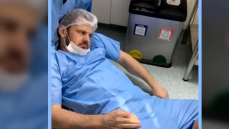 Tochter da, Papa am Boden: Diese Geburt war zu viel für ihn