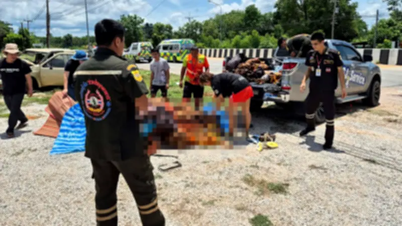 Tragödie in Thailand: 11-Jähriger rast acht Mönche tot