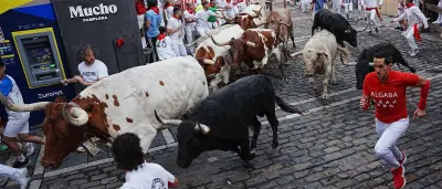 San-Fermín-Fest: Fünf Verletzte bei erster Stierhatz in Pamplona