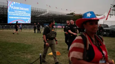 Vollchaos bei Trumps 250. Geburtstags-Party: Evakuierung nach Unwetterwarnung