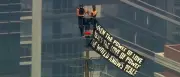 Kletterer auf Empire State Building: Festnahme nach Friedensbotschaft